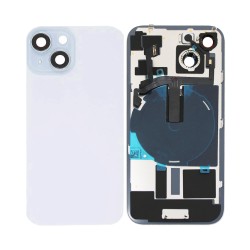 Tampa Traseira Apple iPhone 15 com Wireless Charge+Flashlight Flex Azul